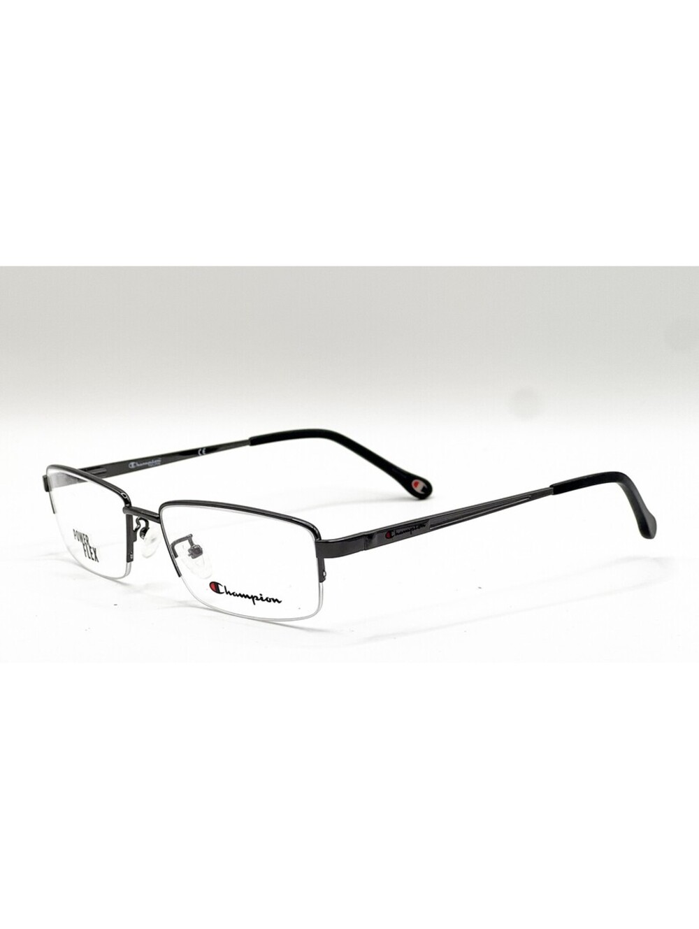 Champion CU 1003CG C01 Gun Dark Gunmetal Rectangle Eyeglass Frames 54-18-143